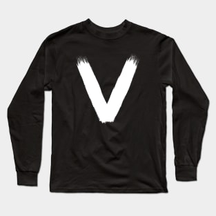 The white letter V. Long Sleeve T-Shirt